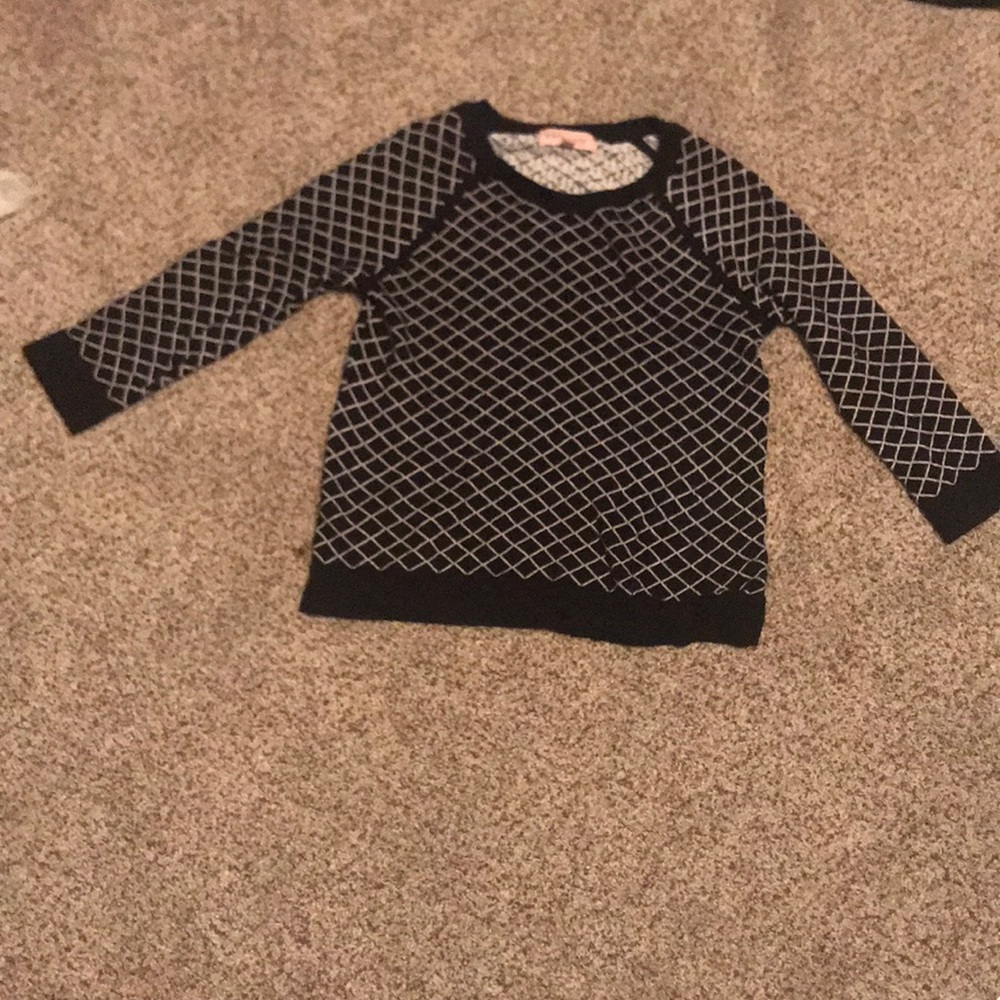 Black and white sweater